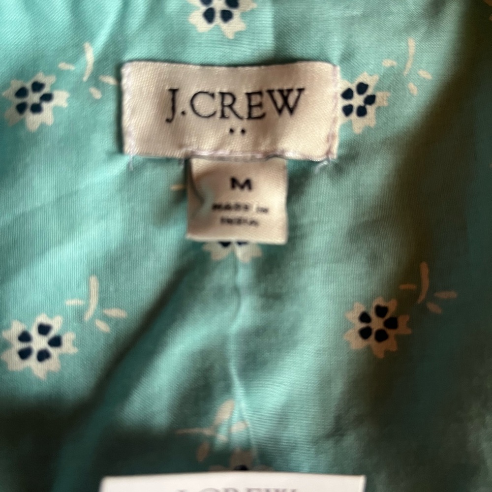 J.Crew Light Blue Patterned Shirt Medium. New - Picture 4 of 4